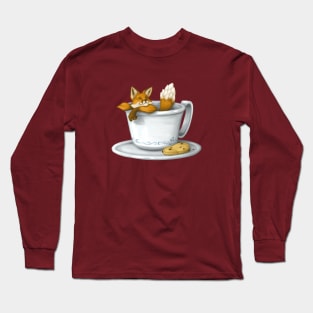 Coffee Fox Long Sleeve T-Shirt
